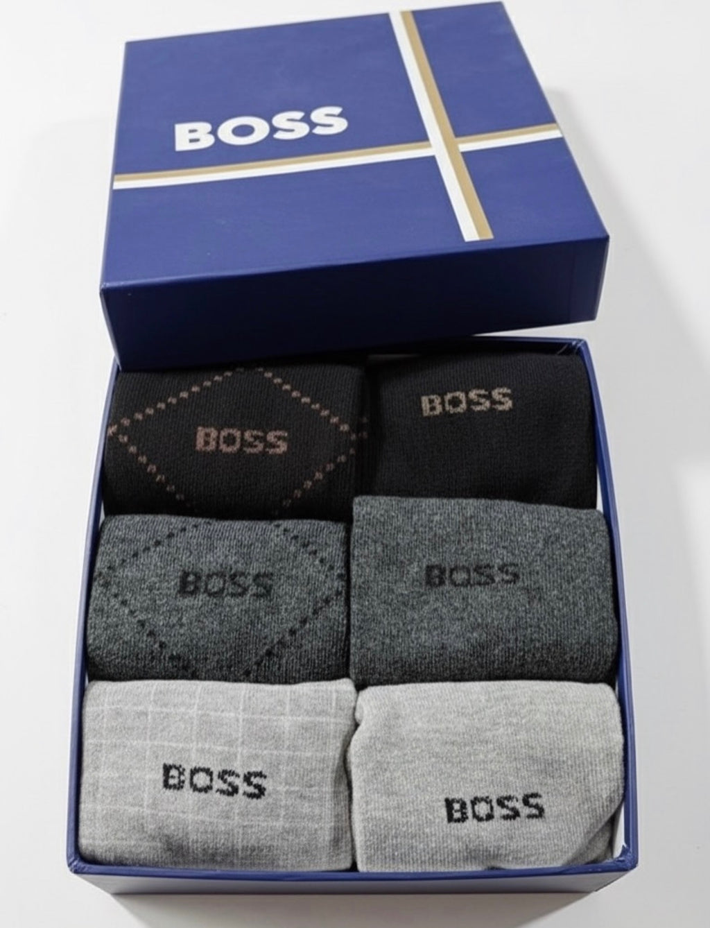 BOSS Men’s Socks Gift Box (6 Pairs)