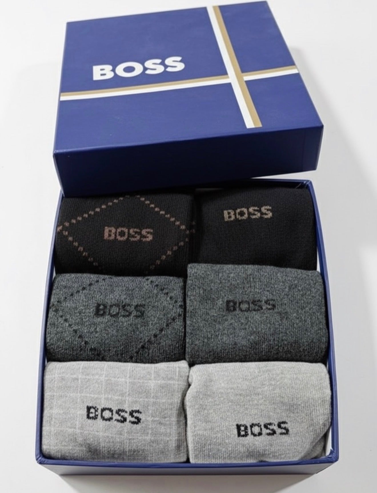 BOSS Men’s Socks Gift Box (6 Pairs)