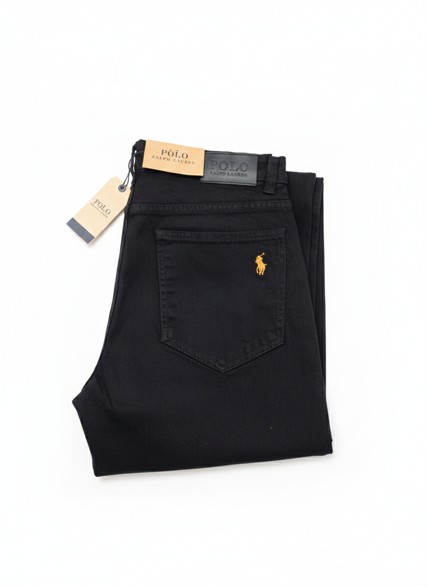 Polo Black Stretch Jeans Straight Fit