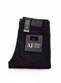 Armani Black Stretch Jeans Straight Fit