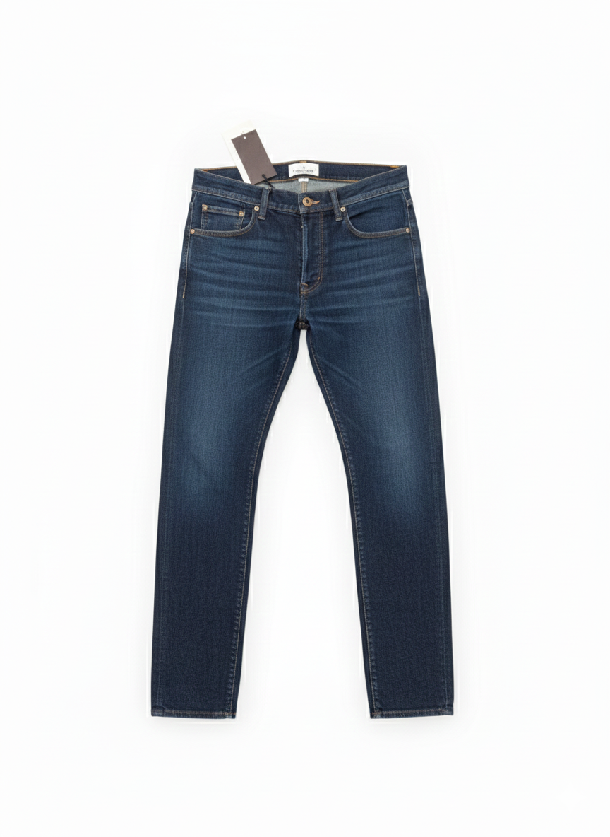 Stone Island Straight Stretch Denim Jeans Dark Blue