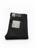 Boss Straight Fit Stretch Denim Jeans Black
