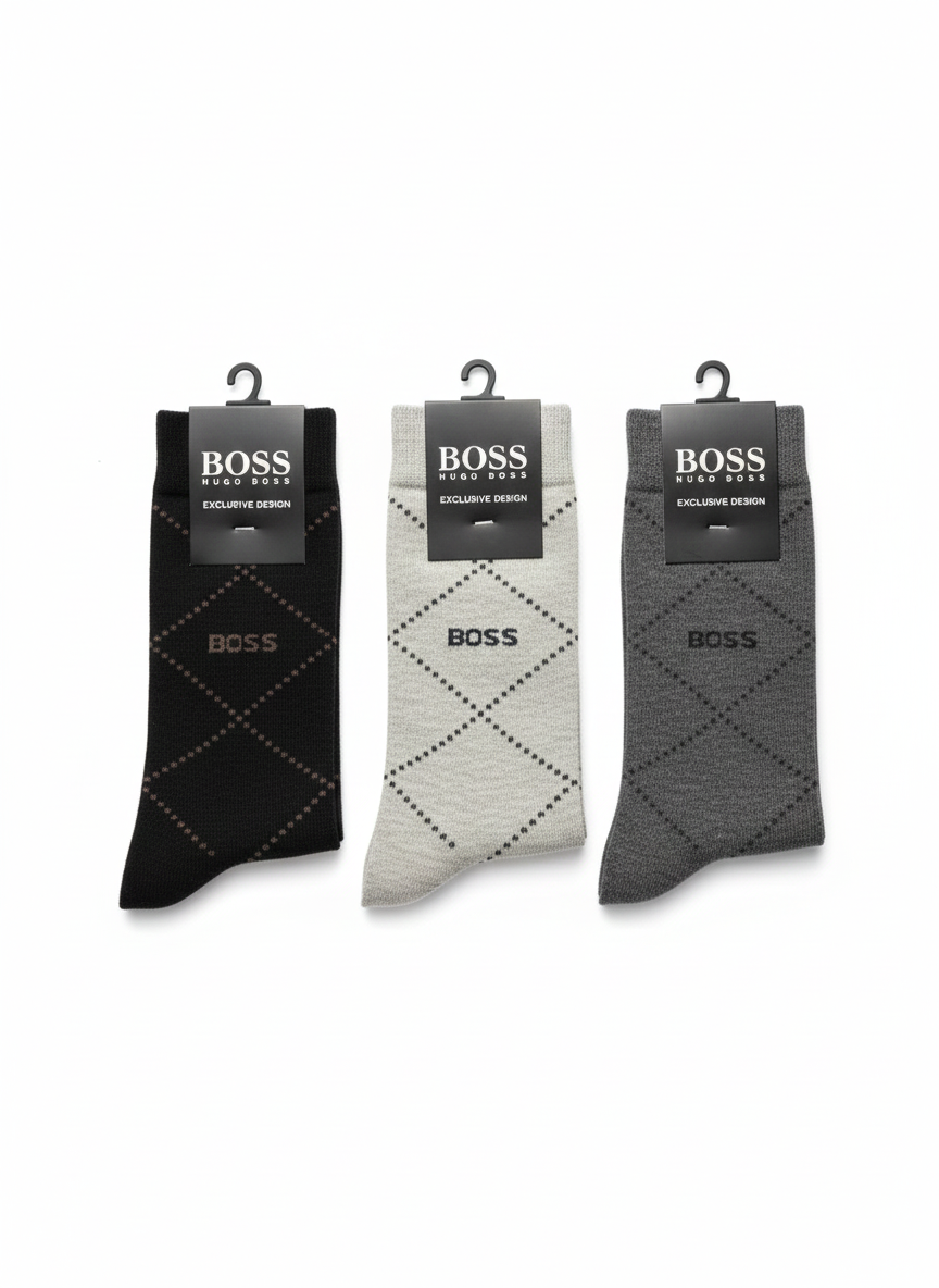 BOSS Executive Cross Pattern Socks