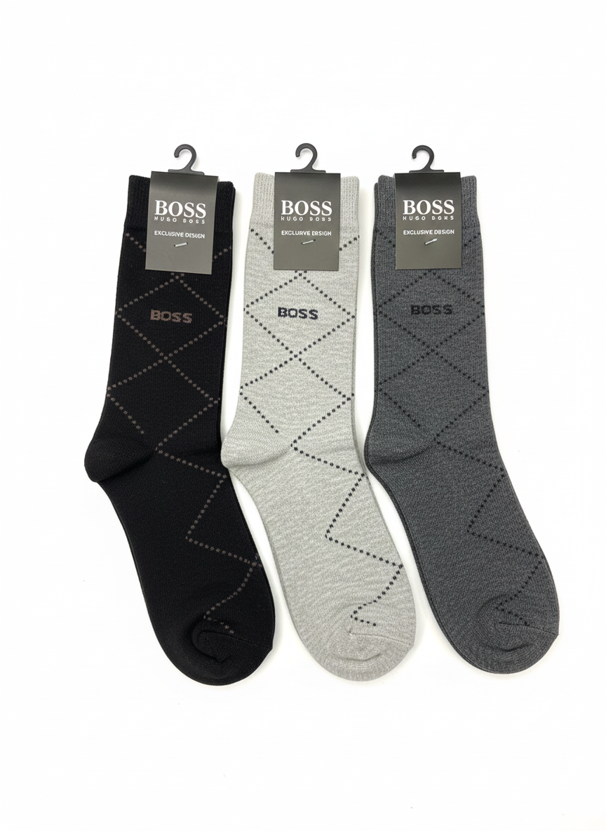 BOSS Executive Cross Pattern Socks