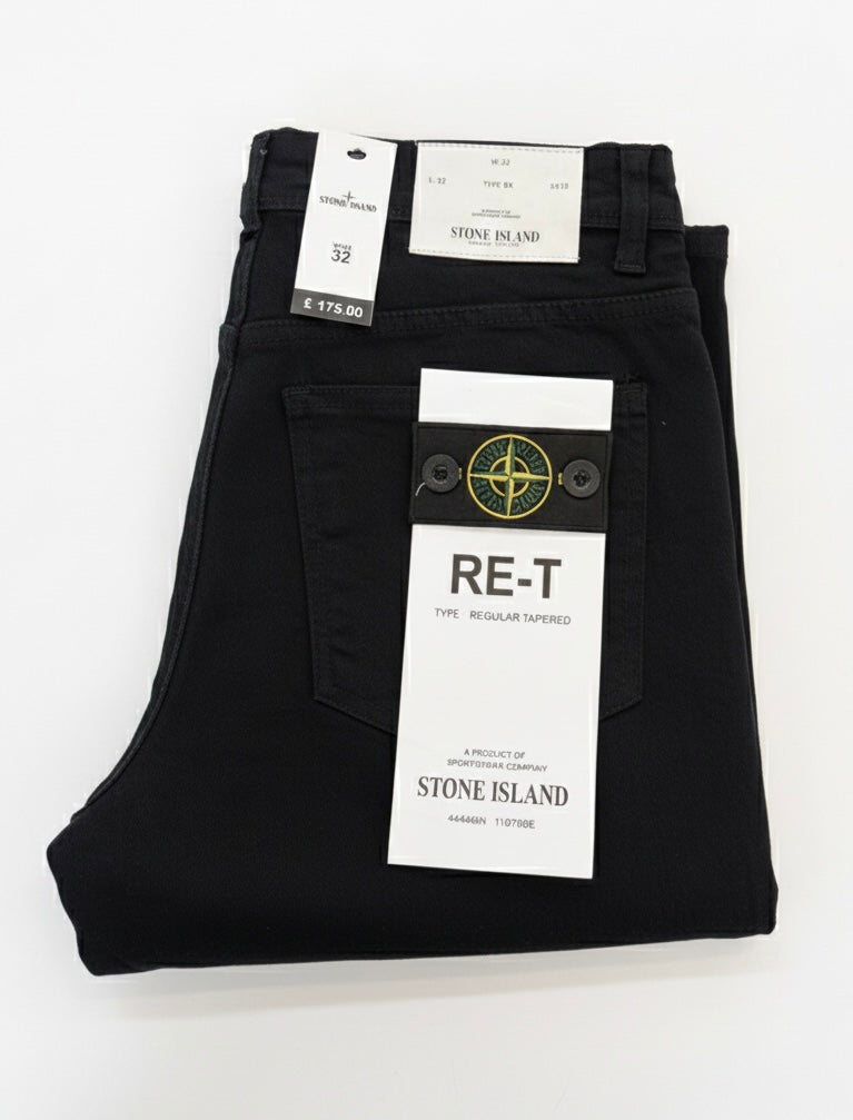 Stone Island Stretch Denim Jeans Black