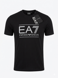 EA7 Emporio Armani Stretch Cotton T-Shirt - Black