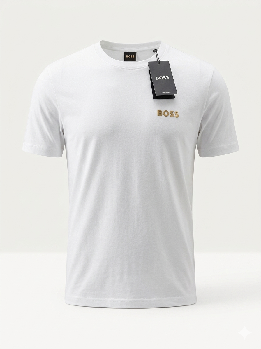 BOSS Stretch Cotton T-Shirt - White