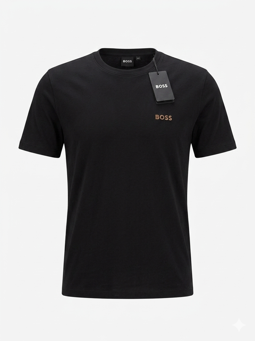 BOSS Stretch Cotton T-Shirt - Black