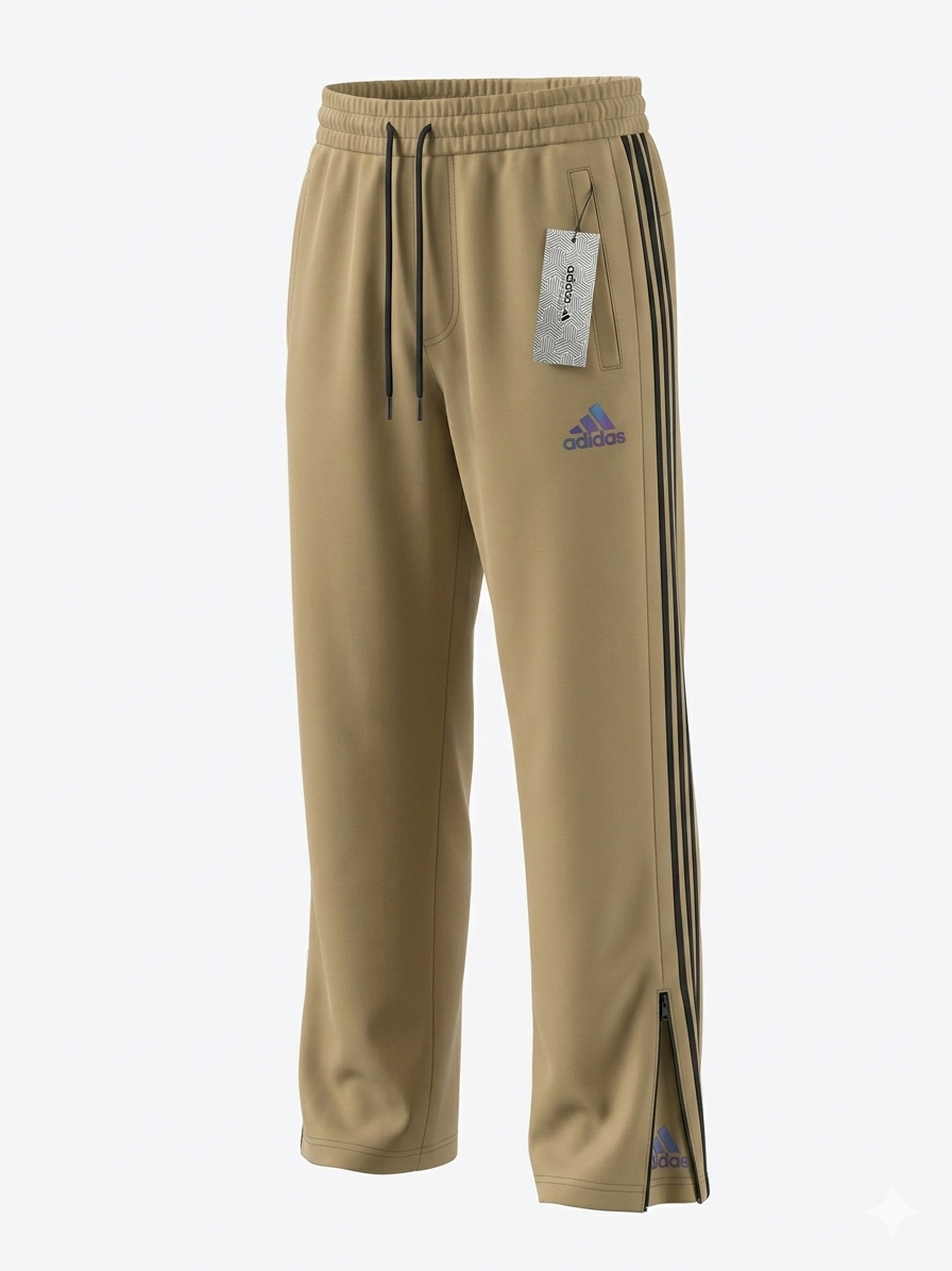 Adidas Baggy Track Pants - Khaki/Beige