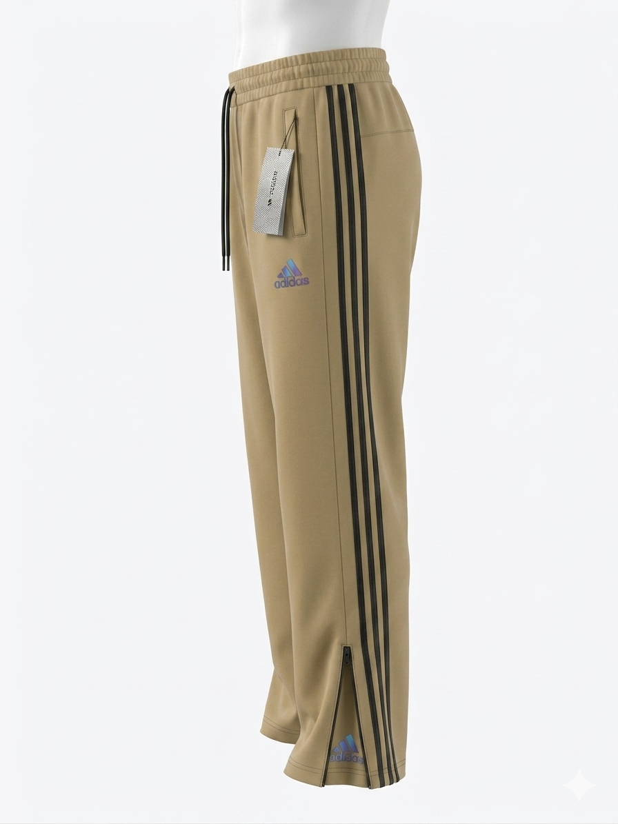 Adidas Baggy Track Pants - Khaki/Beige