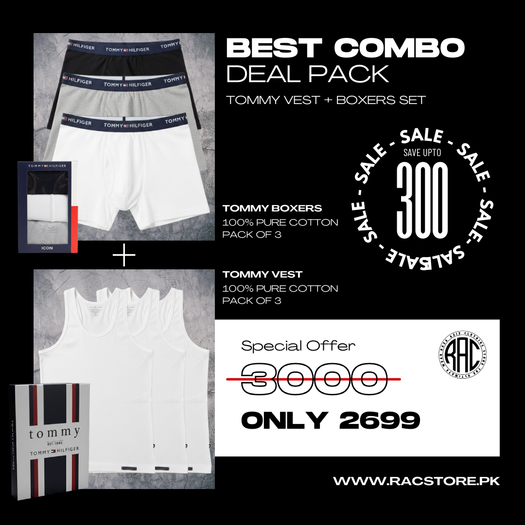 Tommy Vest & Boxers Combo Deal (Best Value Set)